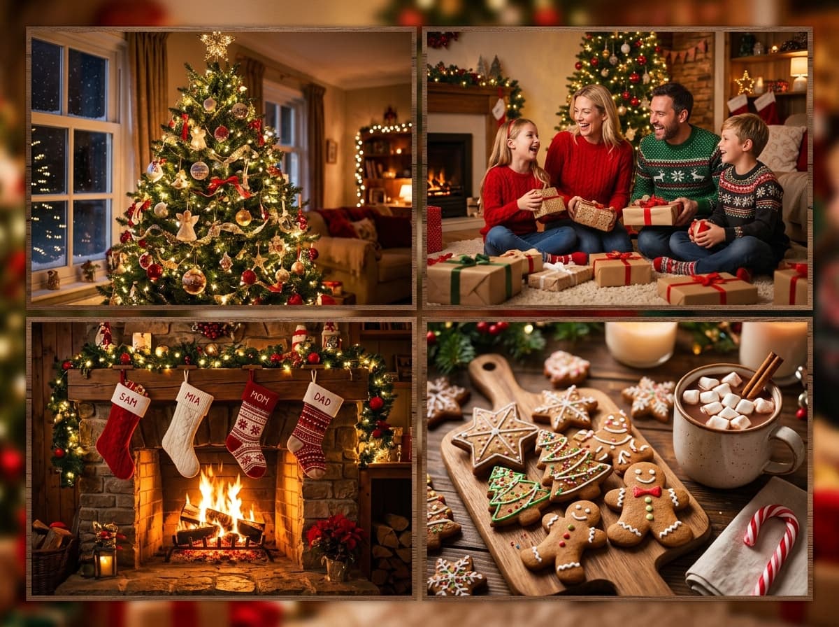 Christmas photo collage example