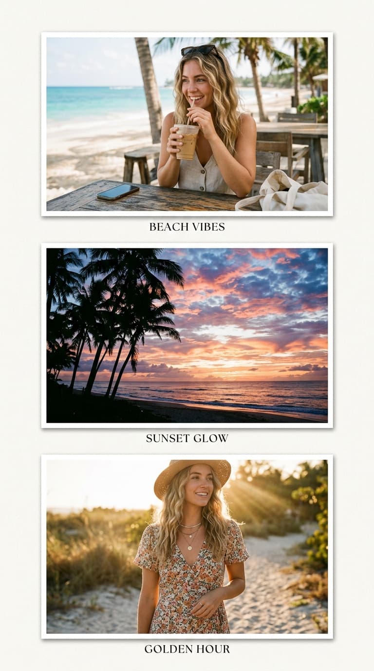 Vertical Instagram story collage example in 9:16 format created with a free photo collage maker