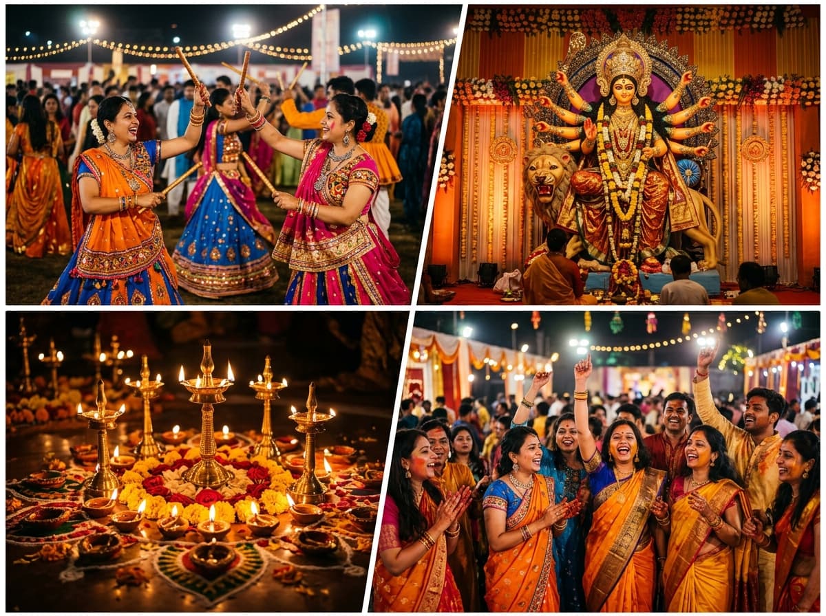 Durga Puja photo collage example